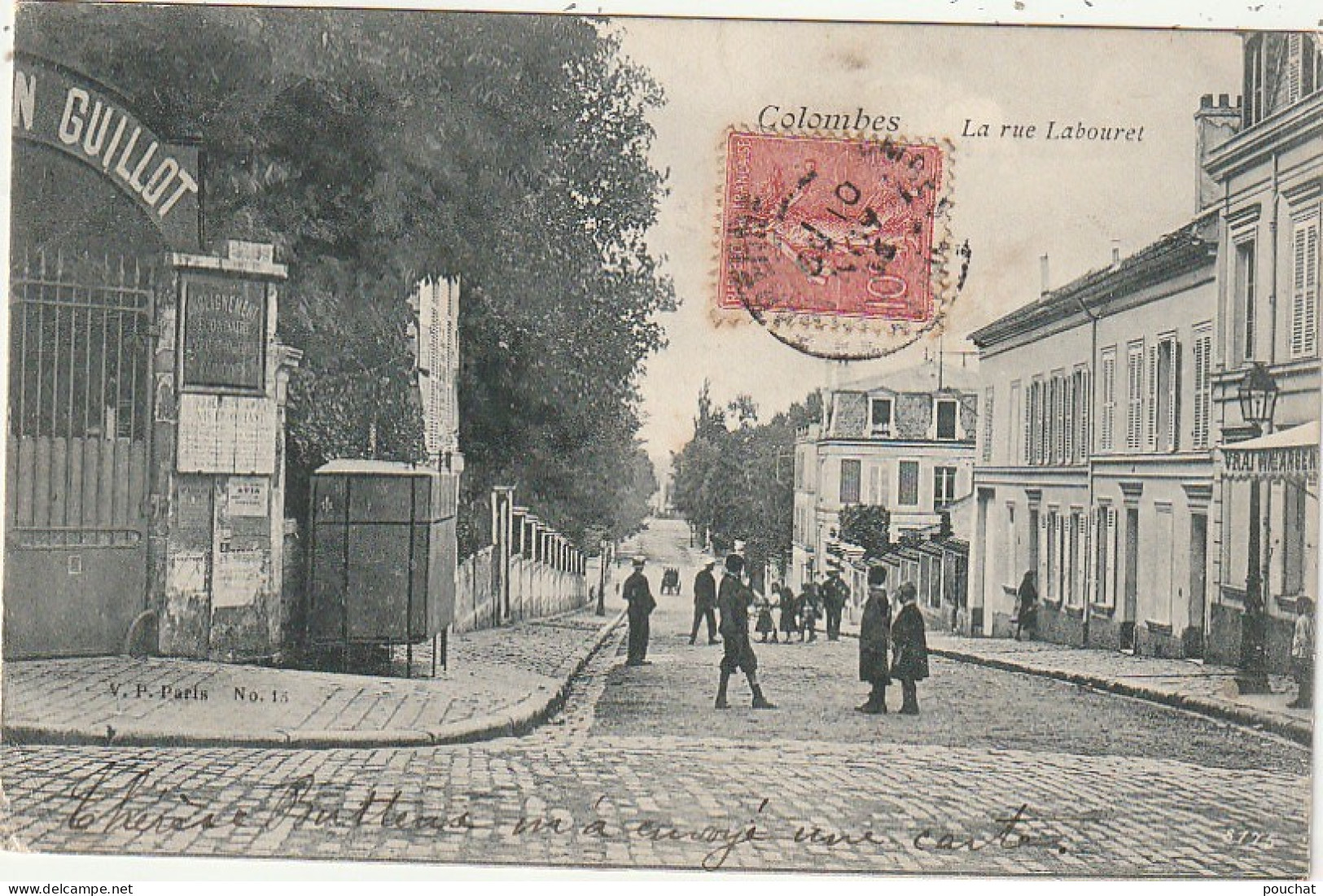 MO 1-(92) COLOMBES - LA RUE LABOURET - ANIMATION - 2 SCANS - Colombes