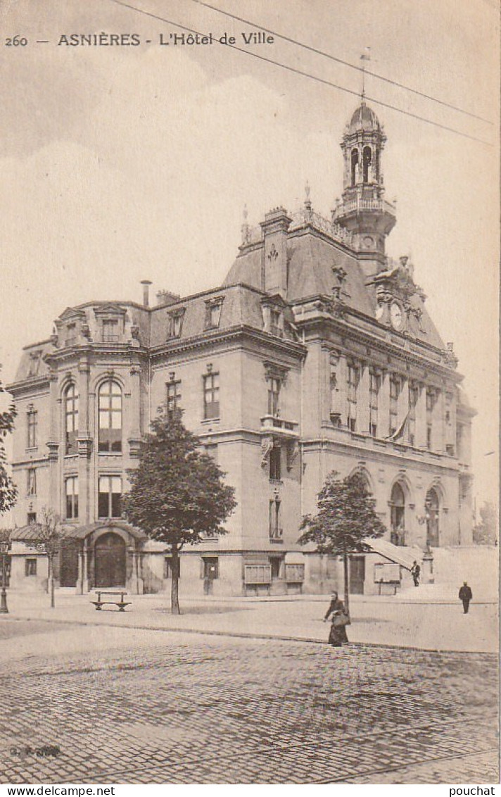 MO 2-(92) ASNIERES - L' HOTEL DE VILLE - 2 SCANS - Asnieres Sur Seine