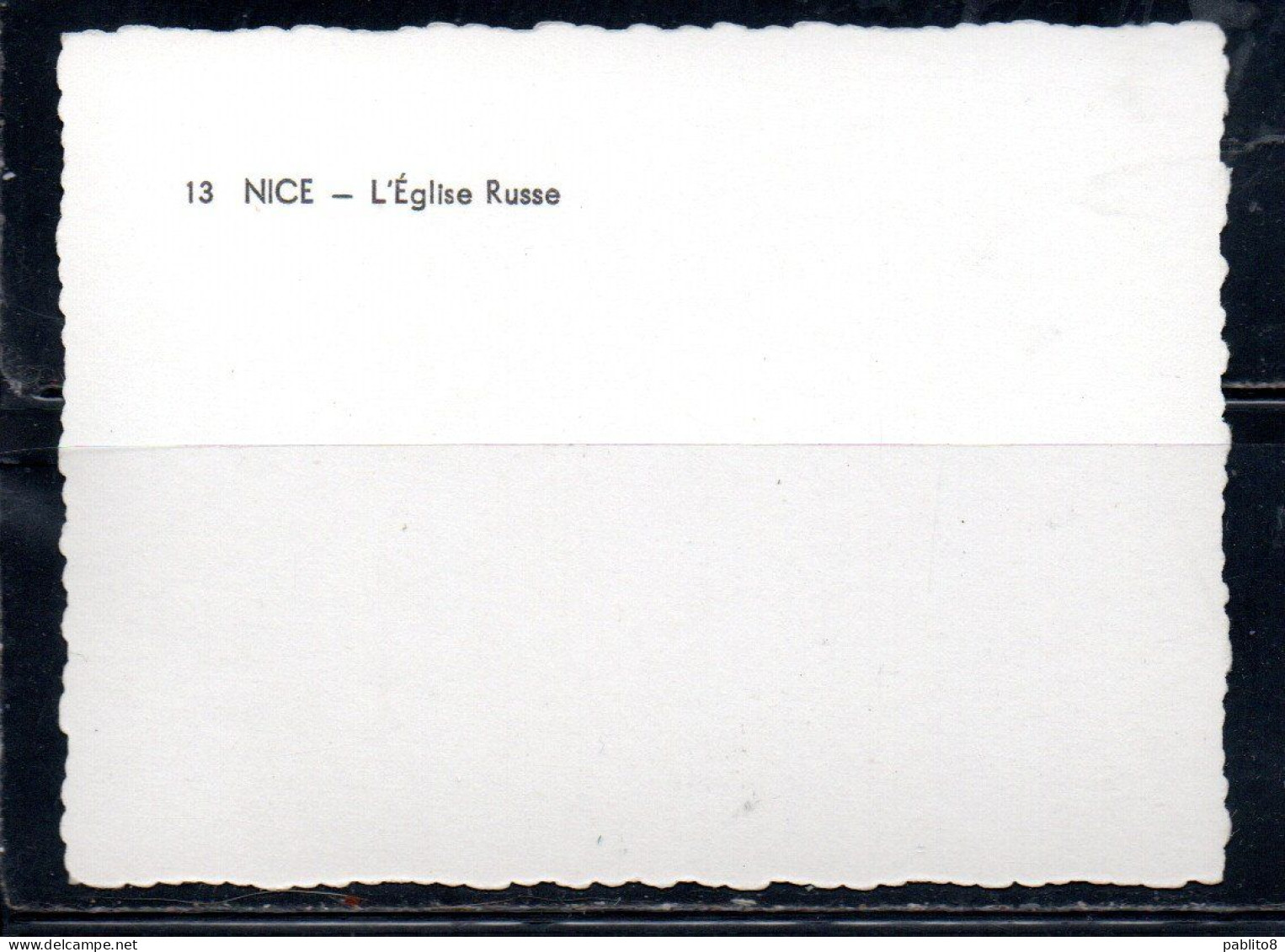 FRANCE FRANCIA NICE L'EGLISE RUSSE CARTE CARD CARTOLINA UNUSED NUOVA - Autres & Non Classés