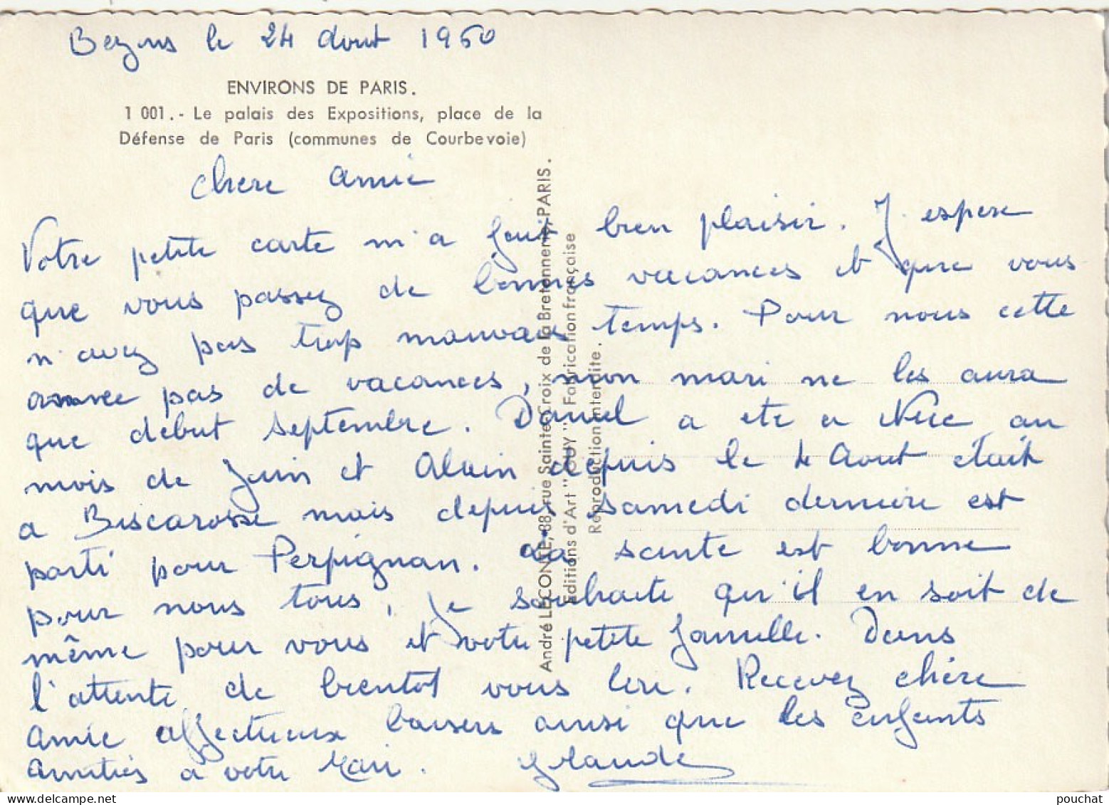 MO 3-(92)  COURBEVOIE - LE PALAIS DES EXPOSITIONS , PLACE DE LA DEFENSE DE PARIS - AUTOMOBILES : DS , 2 CV.. , - 2 SCANS - Courbevoie