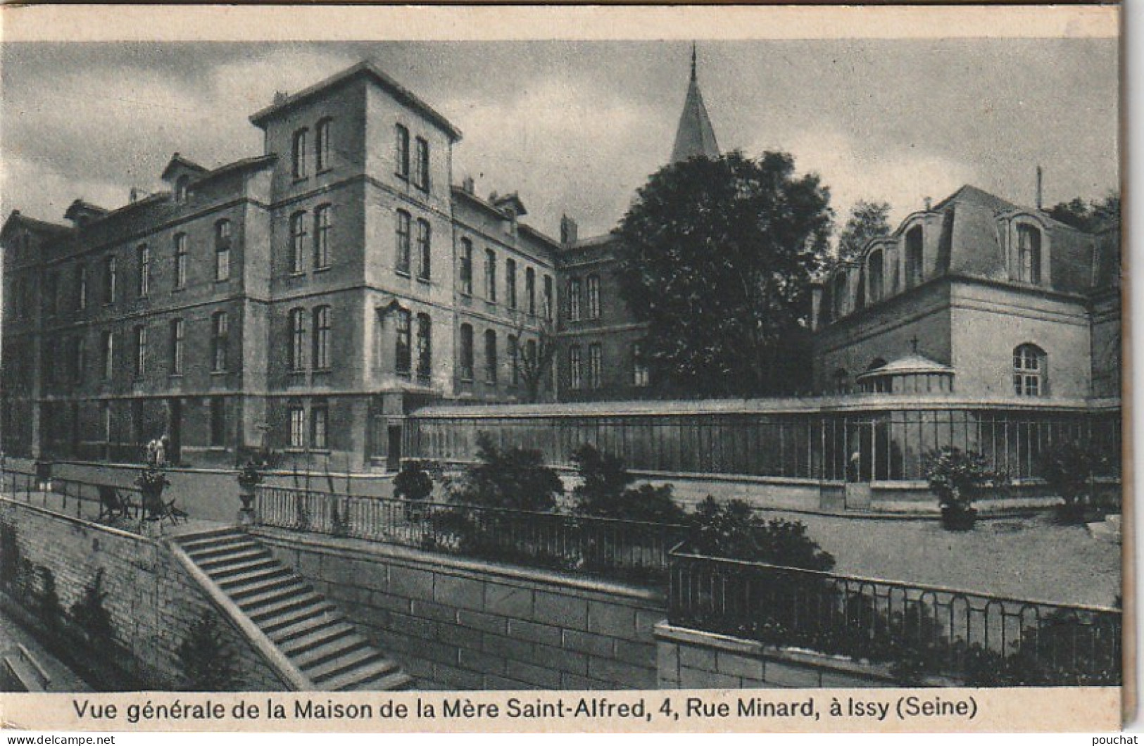 MO 4-(92) VUE GENERALE DE LA MAISON DE LA MERE SAINT ALFRED - ISSY - CARTE PANORAMIQUE 3 VOLETS - 4 SCANS - Issy Les Moulineaux