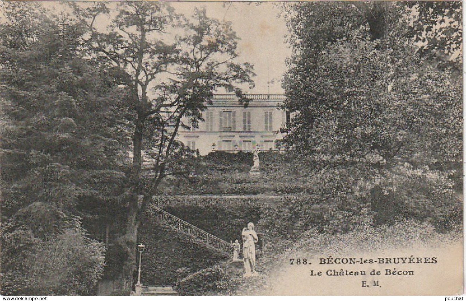 MO 4-(92) BECON LES BRUYERES - LE CHATEAU DE BECON  - 2 SCANS - Other & Unclassified