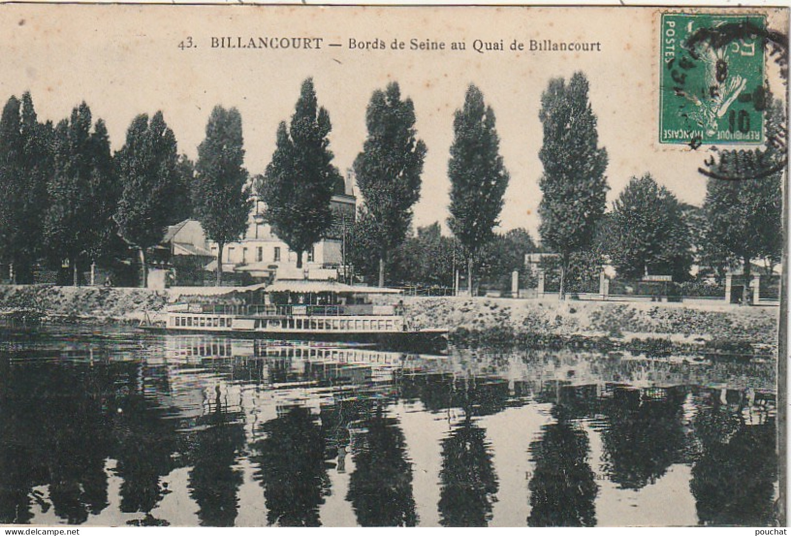 MO 4-(92) BILLANCOURT - BORDS DE SEINE AU QUAI DE BILLANCOURT  - 2 SCANS  - Boulogne Billancourt