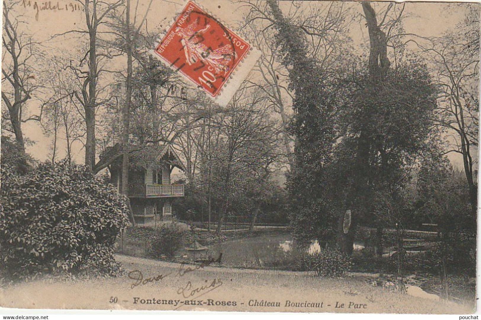 MO 4-(92) FONTENAY AUX ROSES - CHATEAU BOUCICAUT  - 2 SCANS  - Fontenay Aux Roses