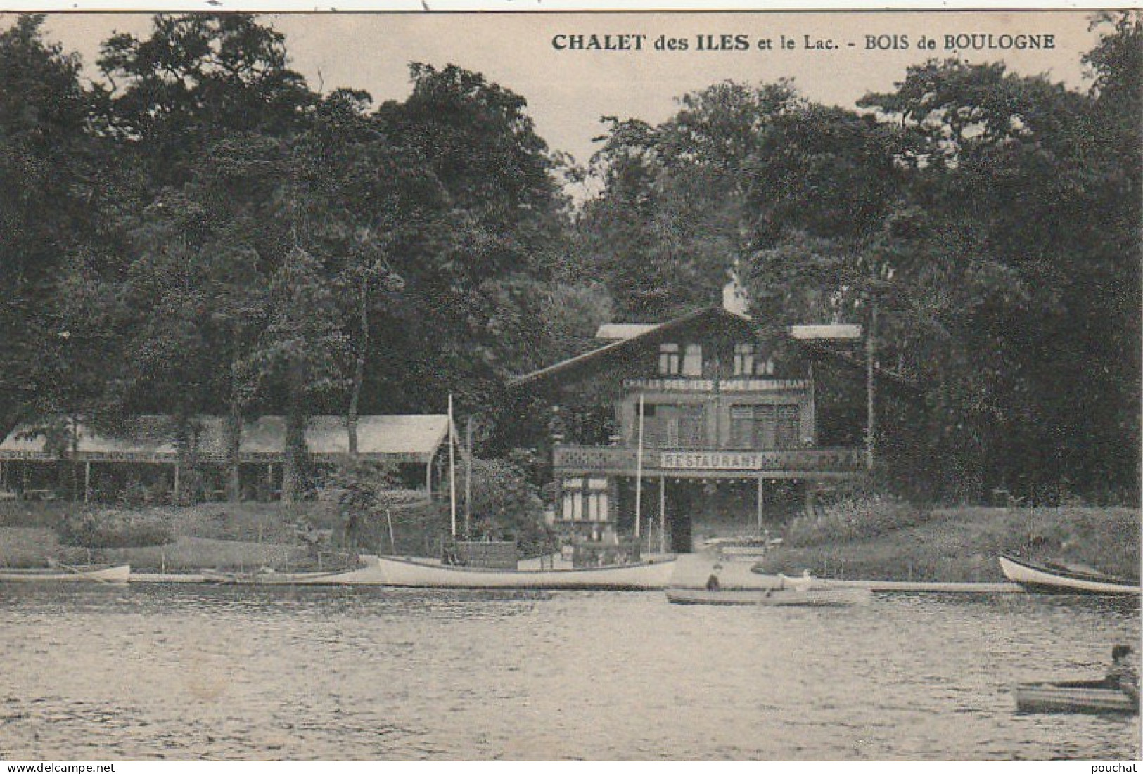 MO 4-(75) CHALET DES ILES ET LE LAC - BOIS DE BOULOGNE   - 2 SCANS  - Parks, Gärten