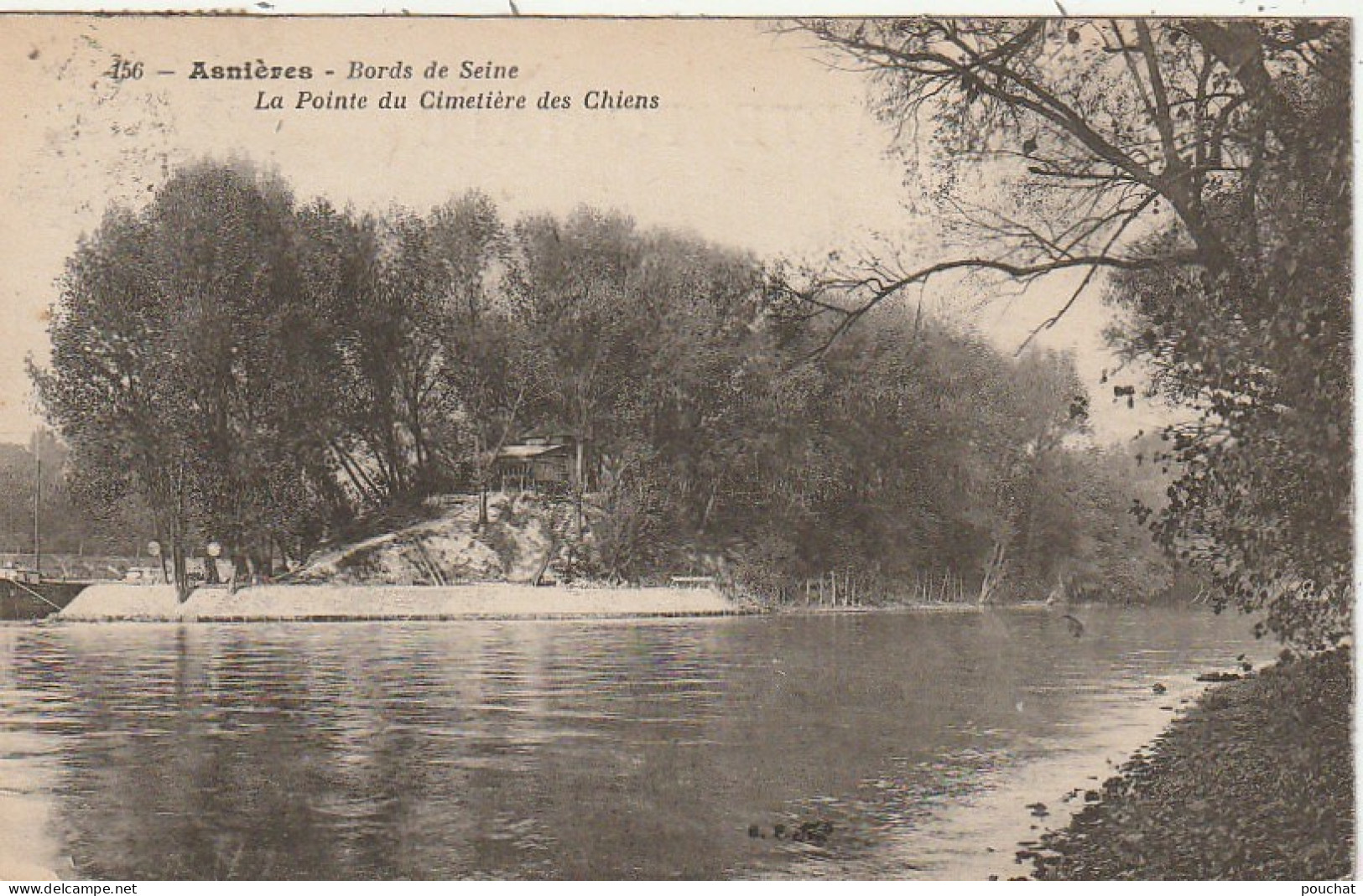 MO 4-(92) ASNIERES - BORDS DE SEINE - LA POINTE DU CIMETIERE DES CHIENS - 2 SCANS  - Asnieres Sur Seine