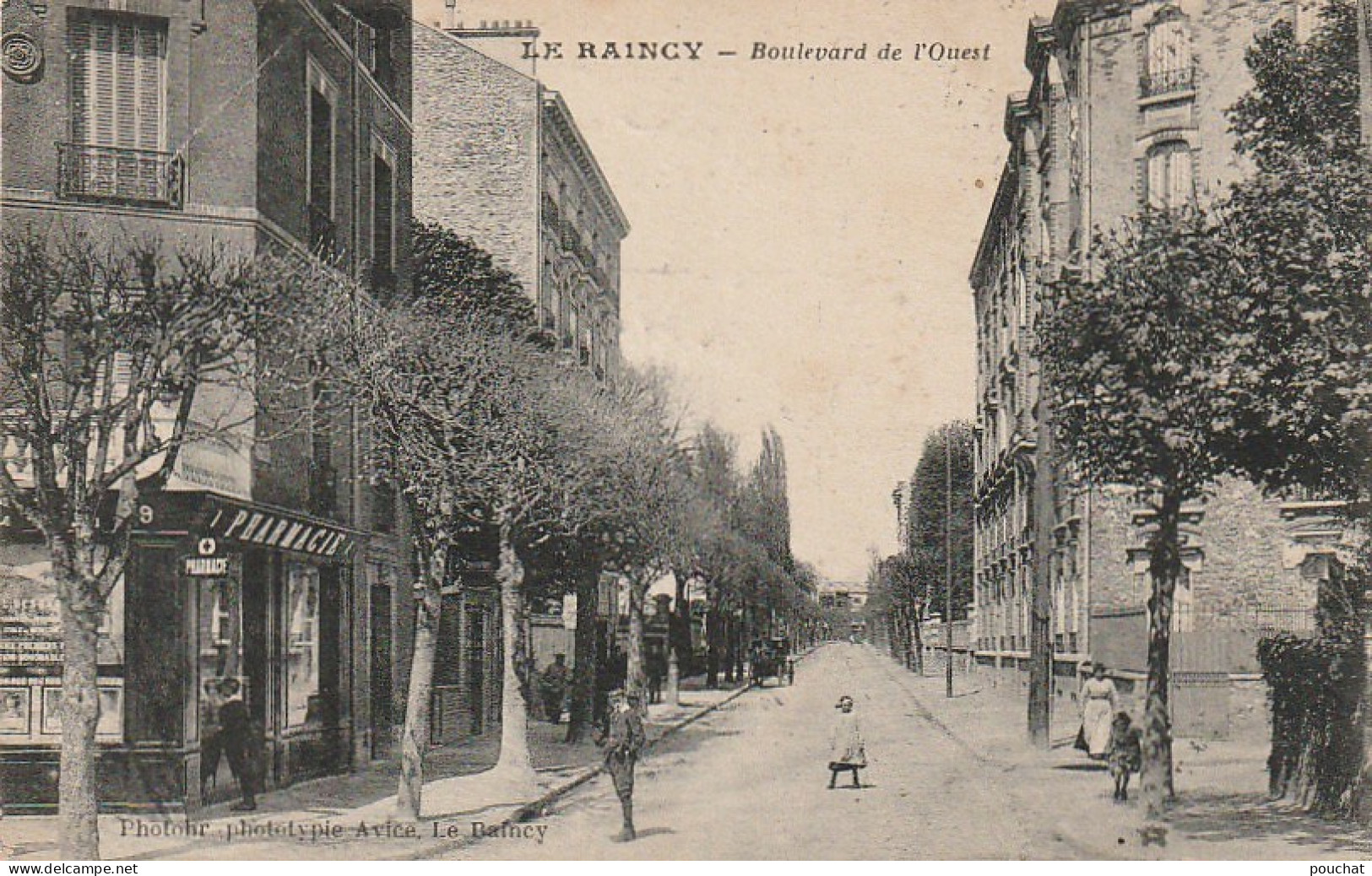 MO 5-(93) LE RAINCY - BOULEVARD DE L' OUEST - PHARMACIE - ANIMATION - 2 SCANS - Le Raincy