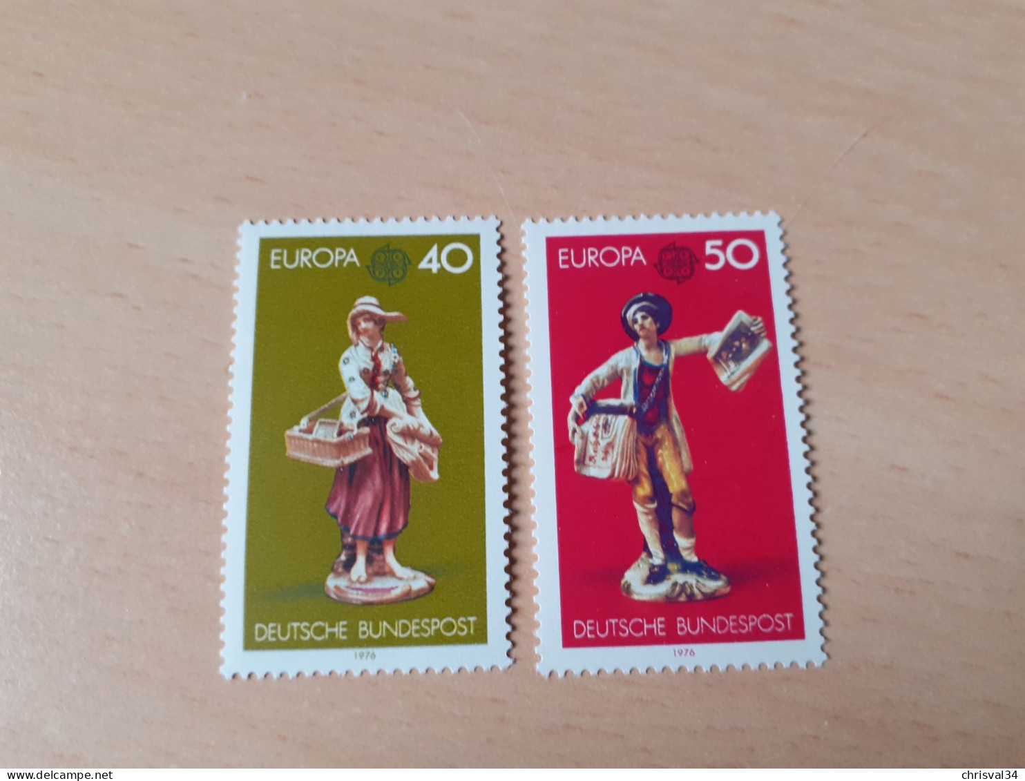 TIMBRES   ALLEMAGNE    ANNÉE  1976      N  739  /  740   COTE  2,30  EUROS   NEUFS   LUXE** - Neufs