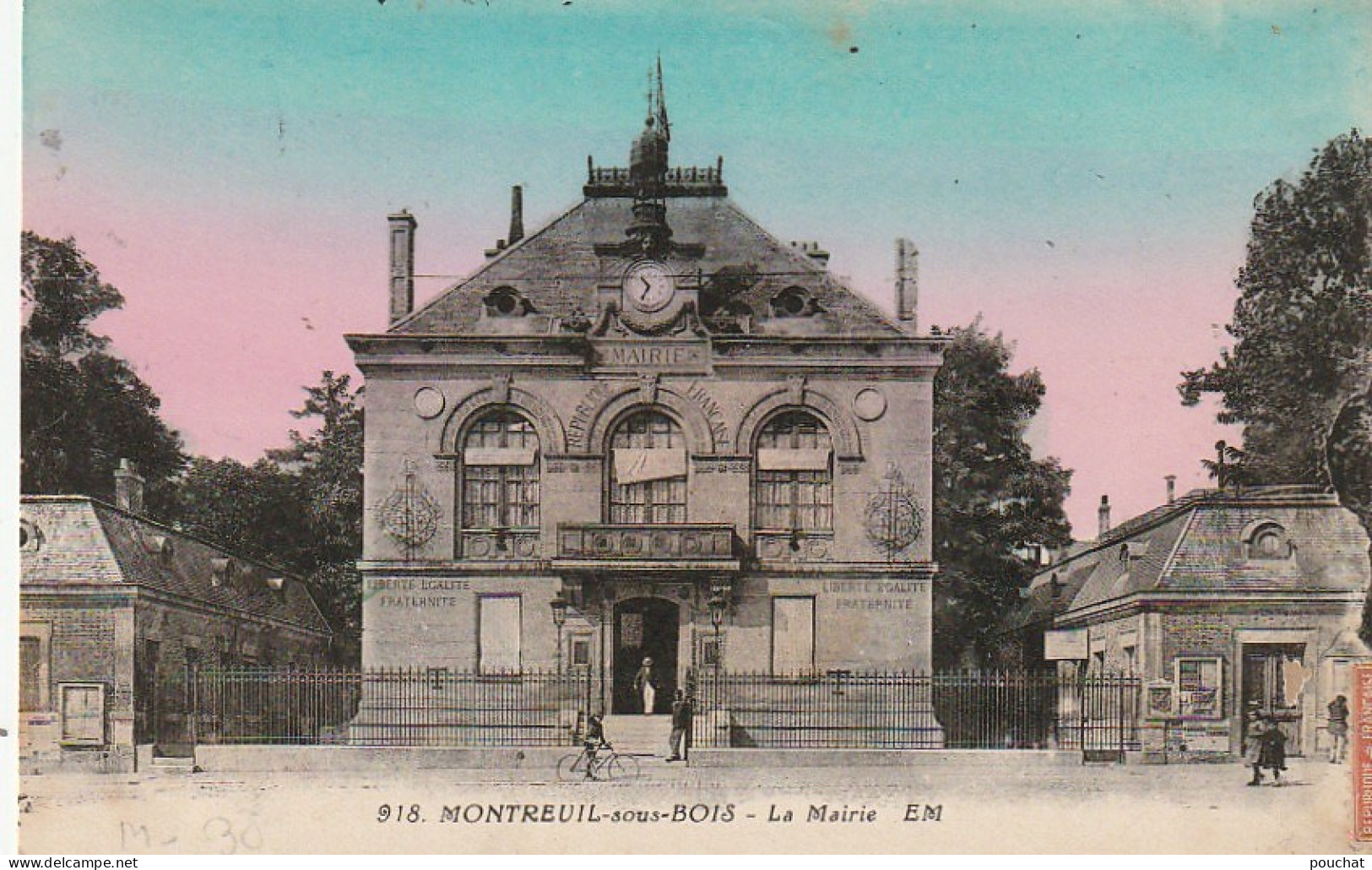 MO 5-(93) MONTREUIL SOUS BOIS - LA MAIRIE - CARTE COLORISEE  - 2 SCANS - Montreuil