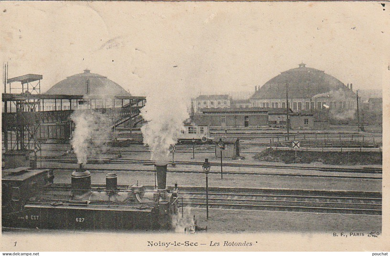 MO 5-(93) NOISY LE SEC - LES ROTONDES - LOCOMOTIVE - 2 SCANS - Noisy Le Sec