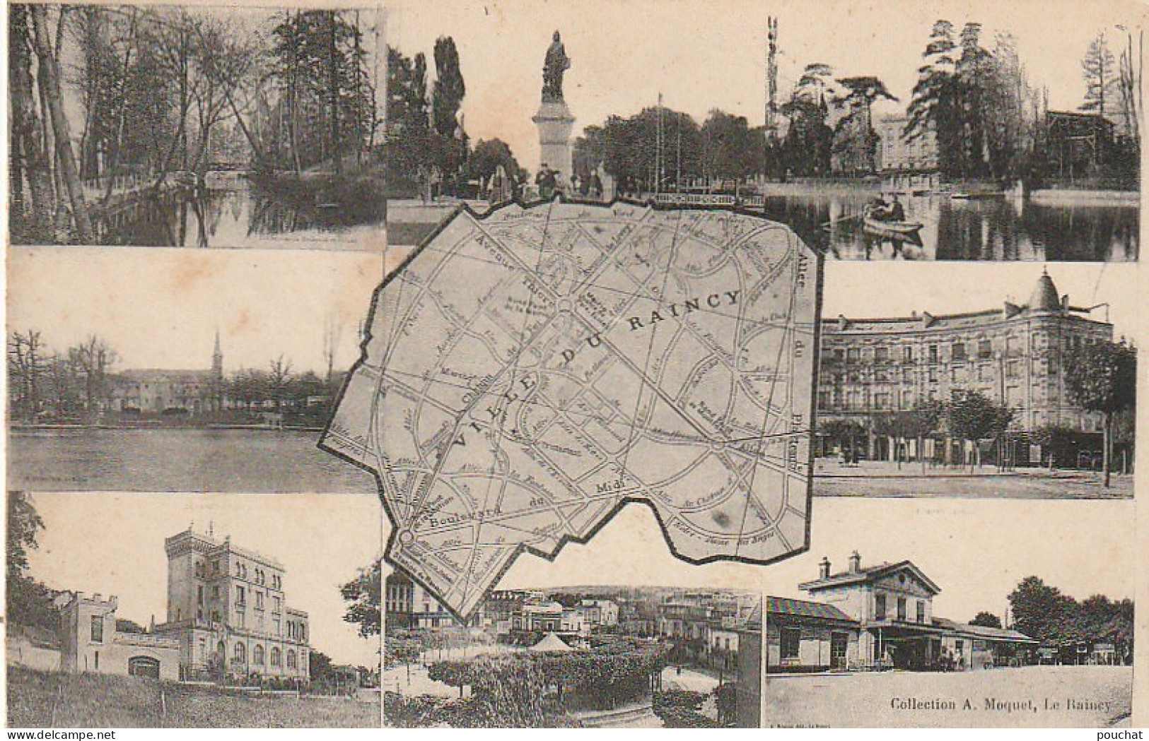 MO 6-(93 ) LE RAINCY - CARTE MULTIVUES - PLAN DE LA VILLE - 2 SCANS  - Le Raincy