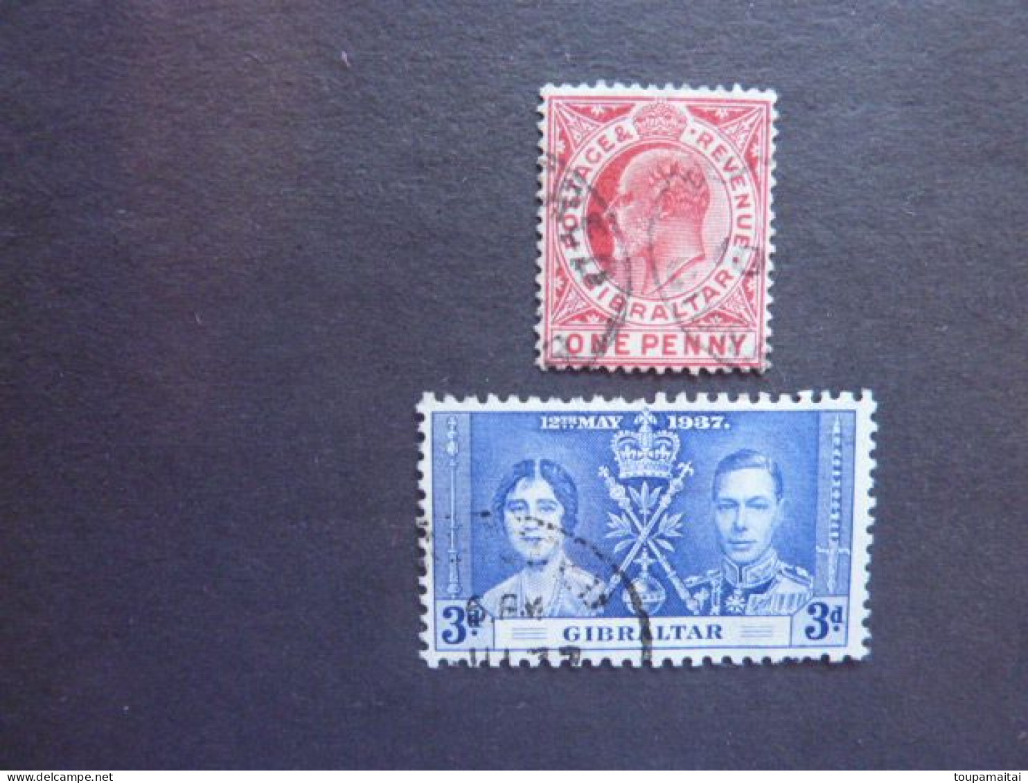 GIBRALTAR, Années 1906 Et 1937,  YT N° 56 Et 101 Oblitérés - Gibilterra