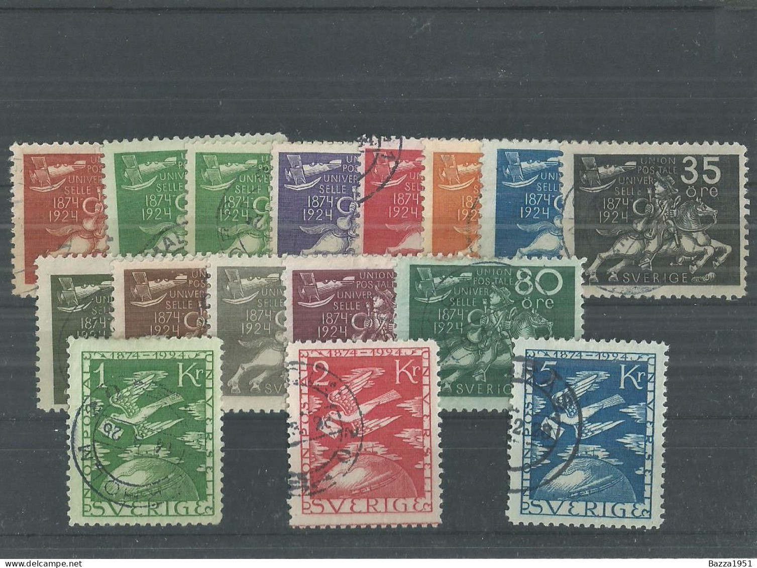SWEDEN 1924 UPU SET COMPLETE FINE USED - Used Stamps
