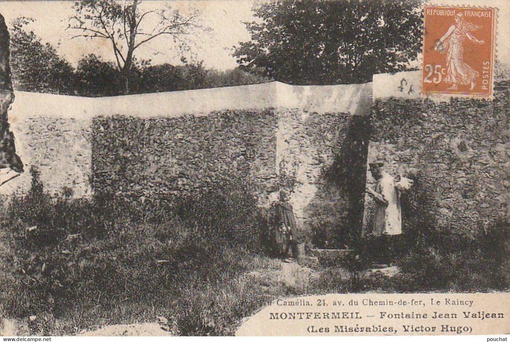 MO 7- (93) MONTFERMEIL - FONTAINE JEAN VALJEAN  - 2 SCANS - Montfermeil