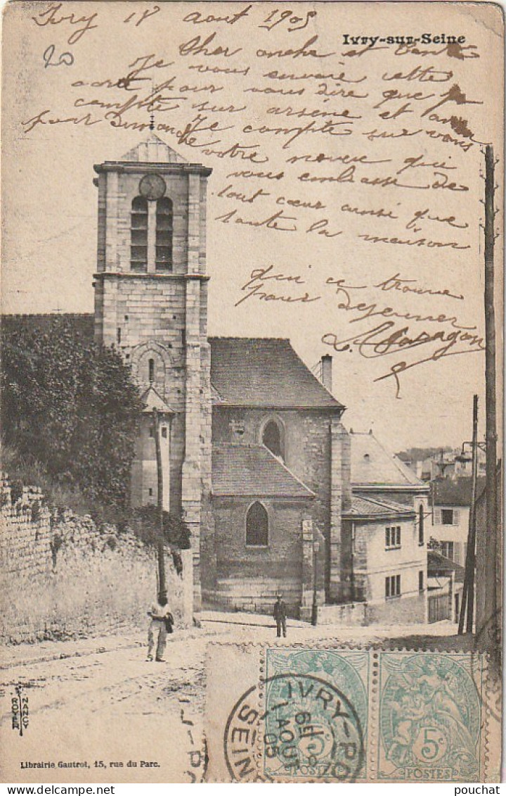 MO 8-(94) IVRY SUR SEINE -  L' EGLISE - 2 SCANS - Ivry Sur Seine