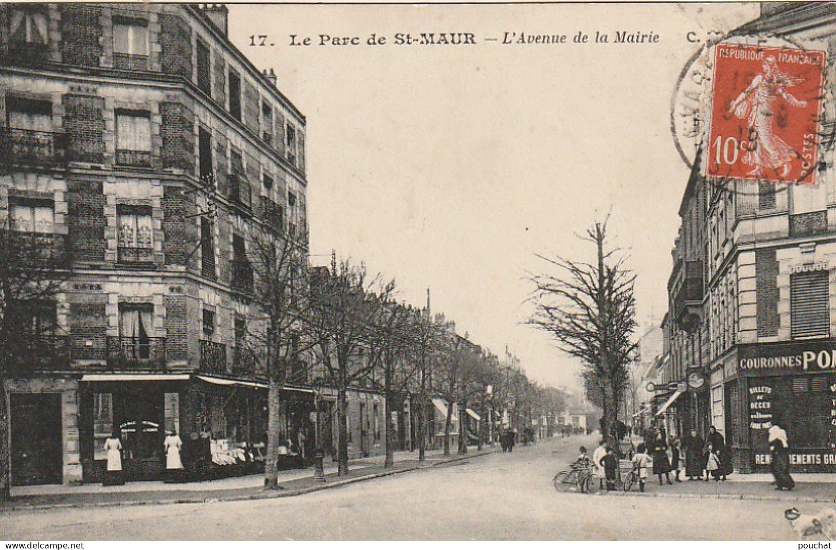 MO 9-(94) LE PARC DE SAINT MAUR - L' AVENUE DE LA MAIRIE - COMMERCES - ANIMATION- 2 SCANS - Saint Maur Des Fosses