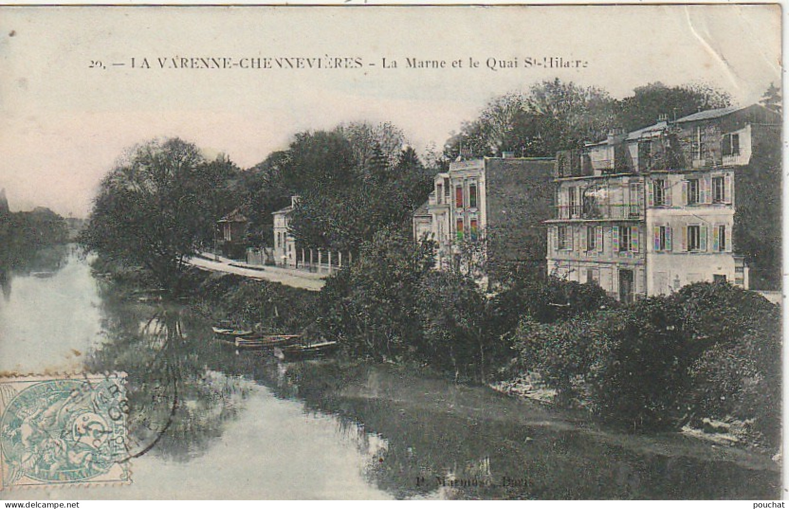 MO 9-(94) LA VARENNE CHENNEVIERES - LA MARNE ET LE QUAI SAINT HILAIRE - 2 SCANS - Chennevieres Sur Marne