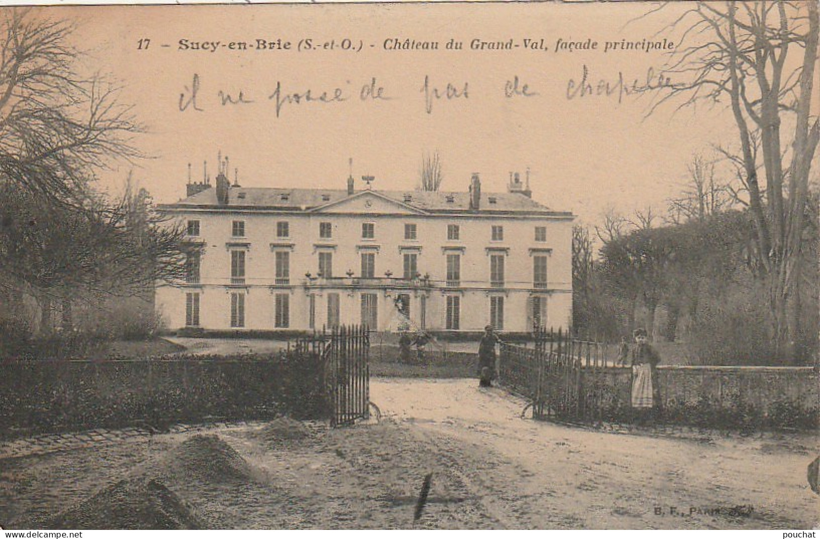 MO 9-(94) SUCY EN BRIE - CHATEAU DU GRAND VAL - FACADE PRINCIPALE  - 2 SCANS - Sucy En Brie