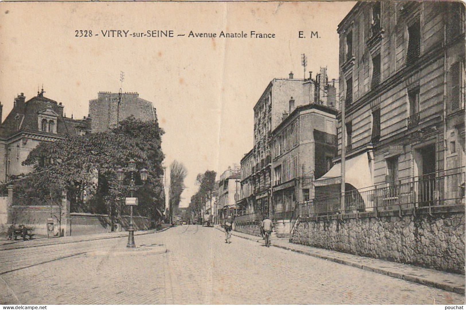 MO 10-(94) VITRY SUR SEINE - AVENUE ANATOLE FRANCE  - 2 SCANS - Vitry Sur Seine