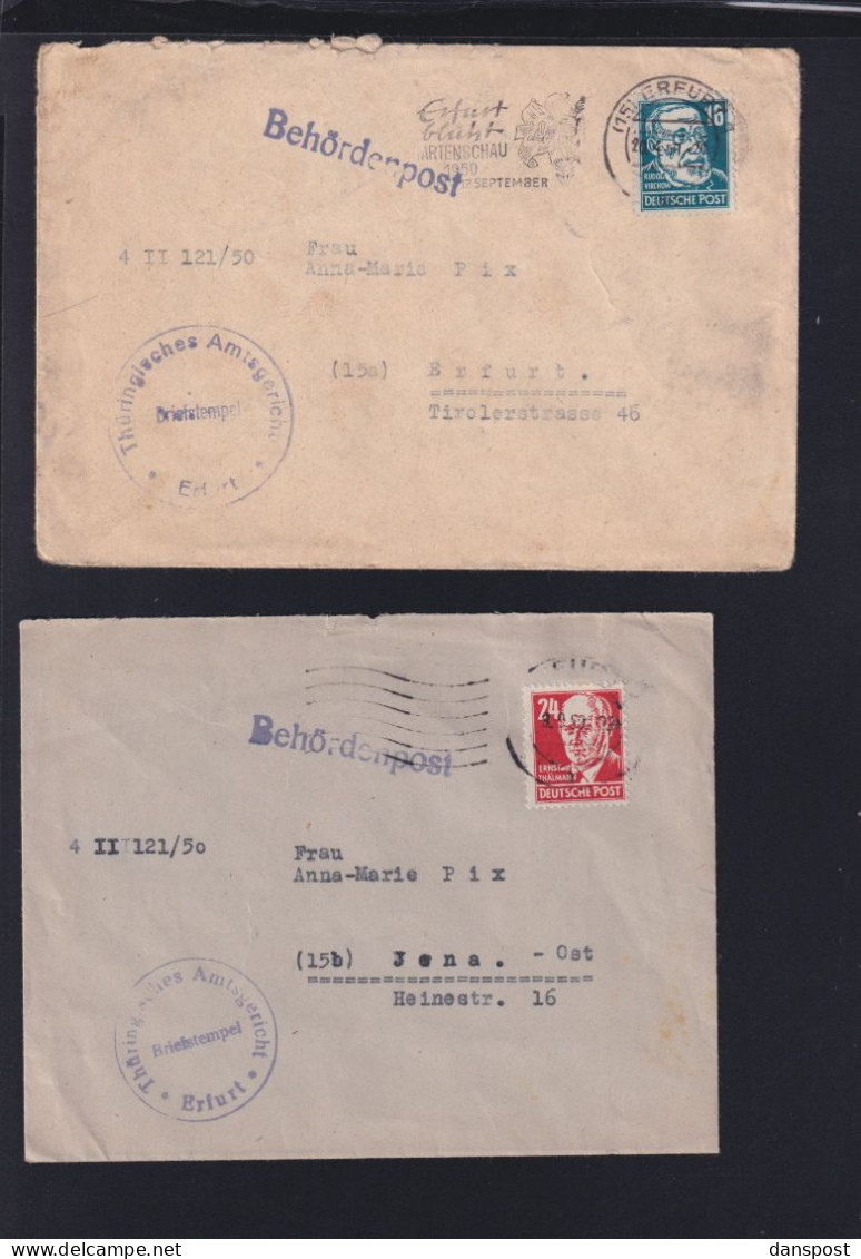 DDR Lot Behördenpost - Briefe U. Dokumente