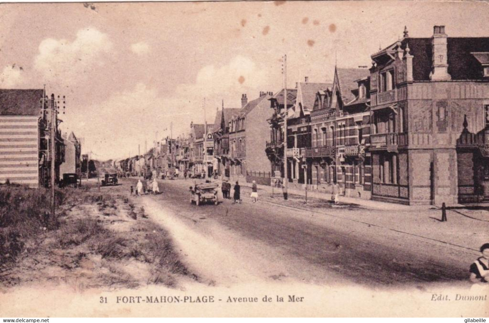 80 Somme - FORT MAHON PLAGE - Avenue De La Mer - Fort Mahon