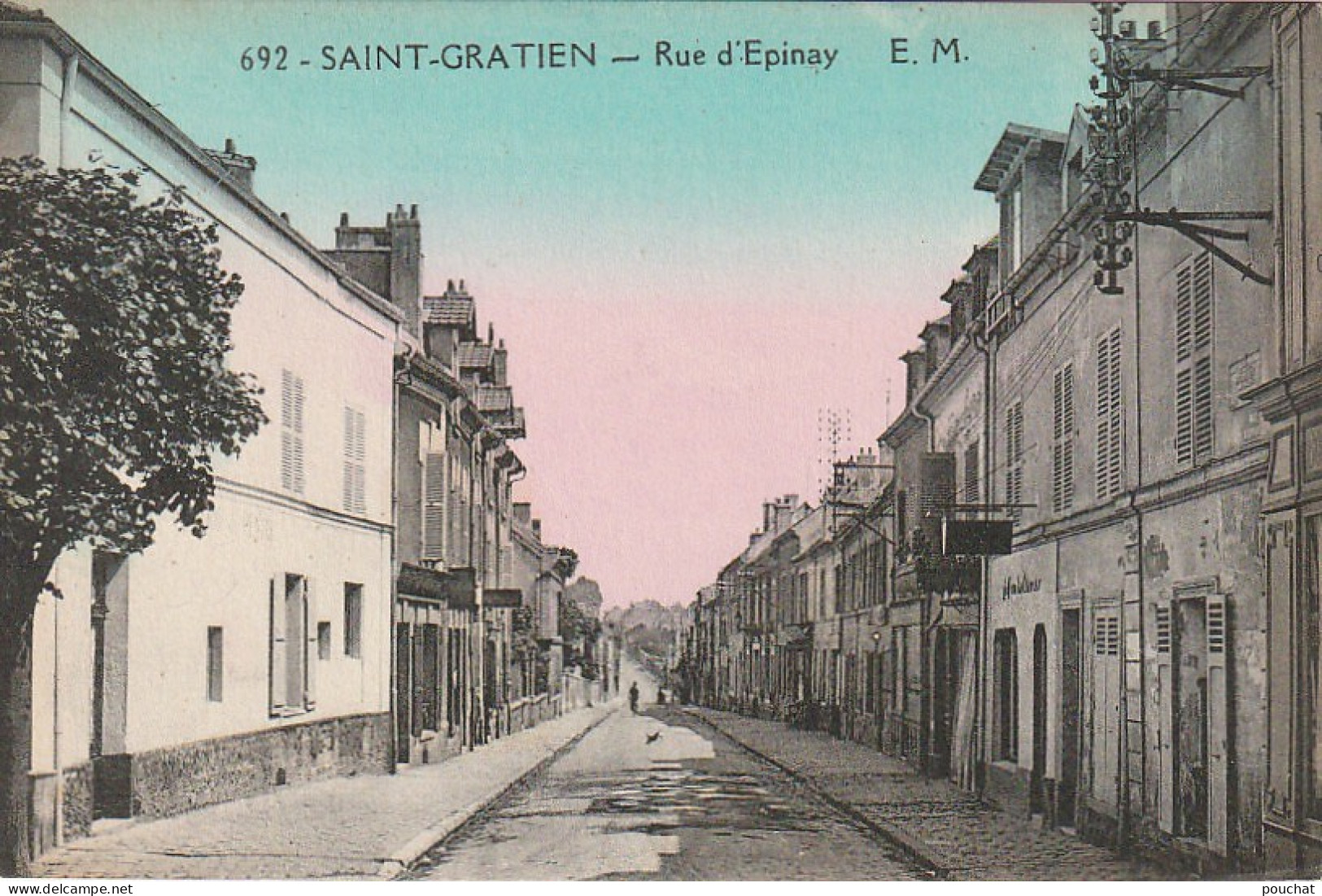 MO 11-(95) SAINT GRATIEN - RUE D' EPINAY - CARTE COLORISEE - 2 SCANS - Saint Gratien
