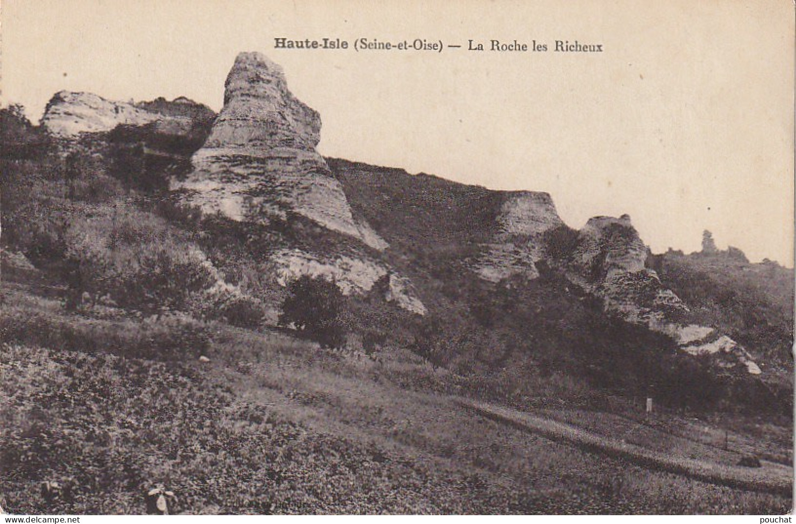 MO 11-(95) HAUTE ISLE - LA ROCHE LES RICHEUX - 2 SCANS - Sonstige & Ohne Zuordnung