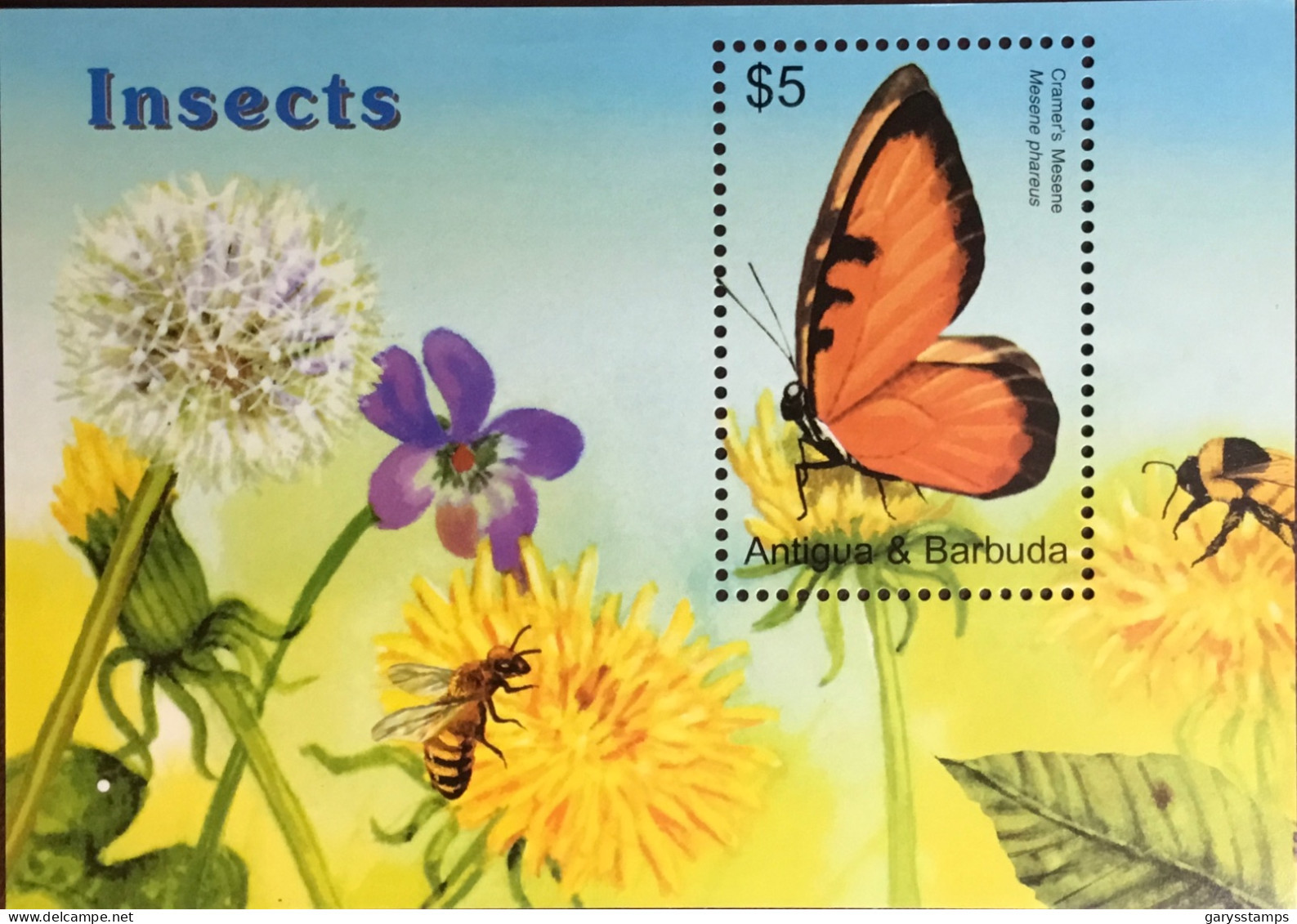 Antigua 2005 Insects Butterflies Minisheet MNH - Butterflies