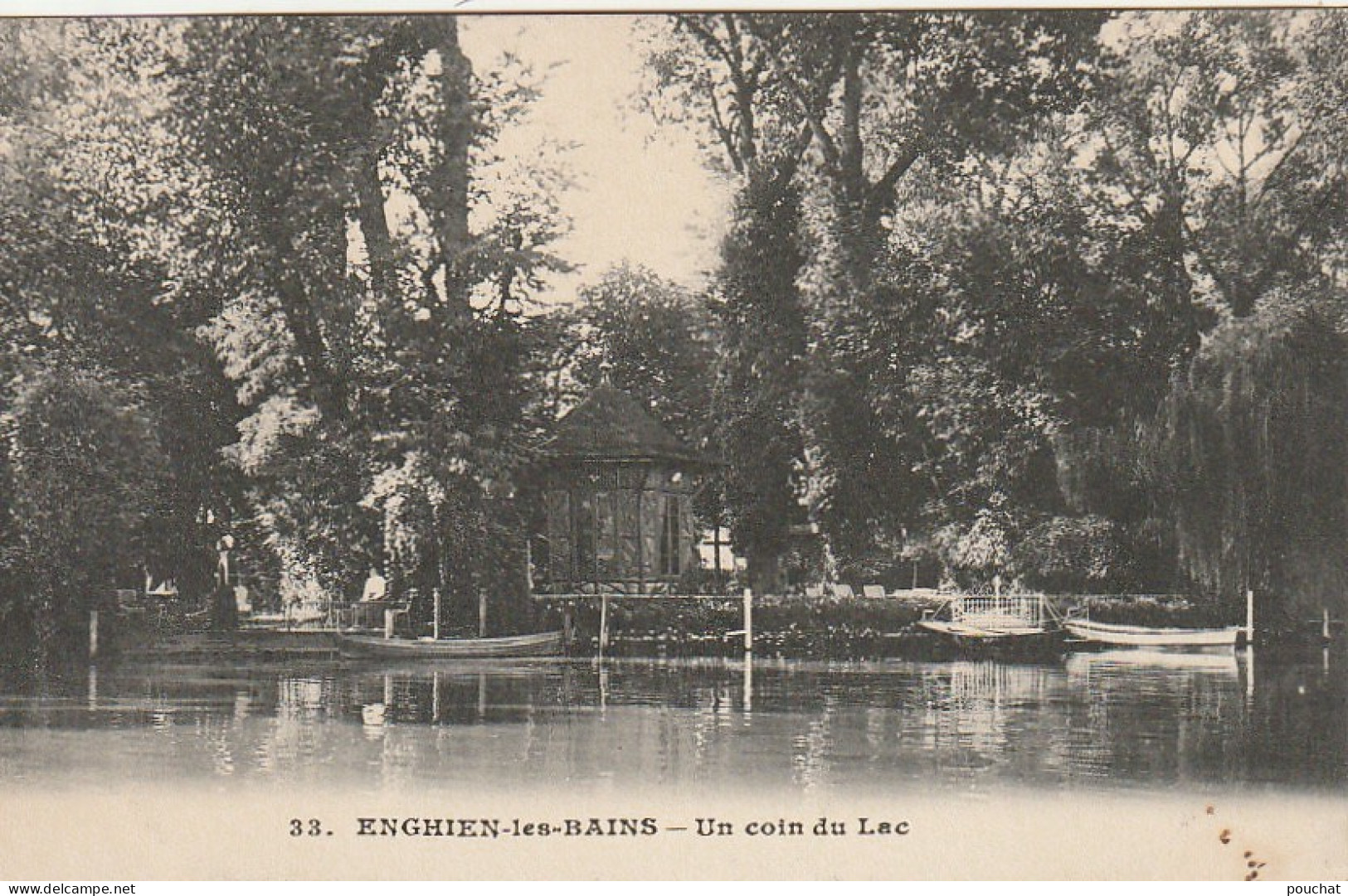 MO 13-(95) ENGHIEN LES BAINS - UN COIN DU LAC  - 2 SCANS - Enghien Les Bains