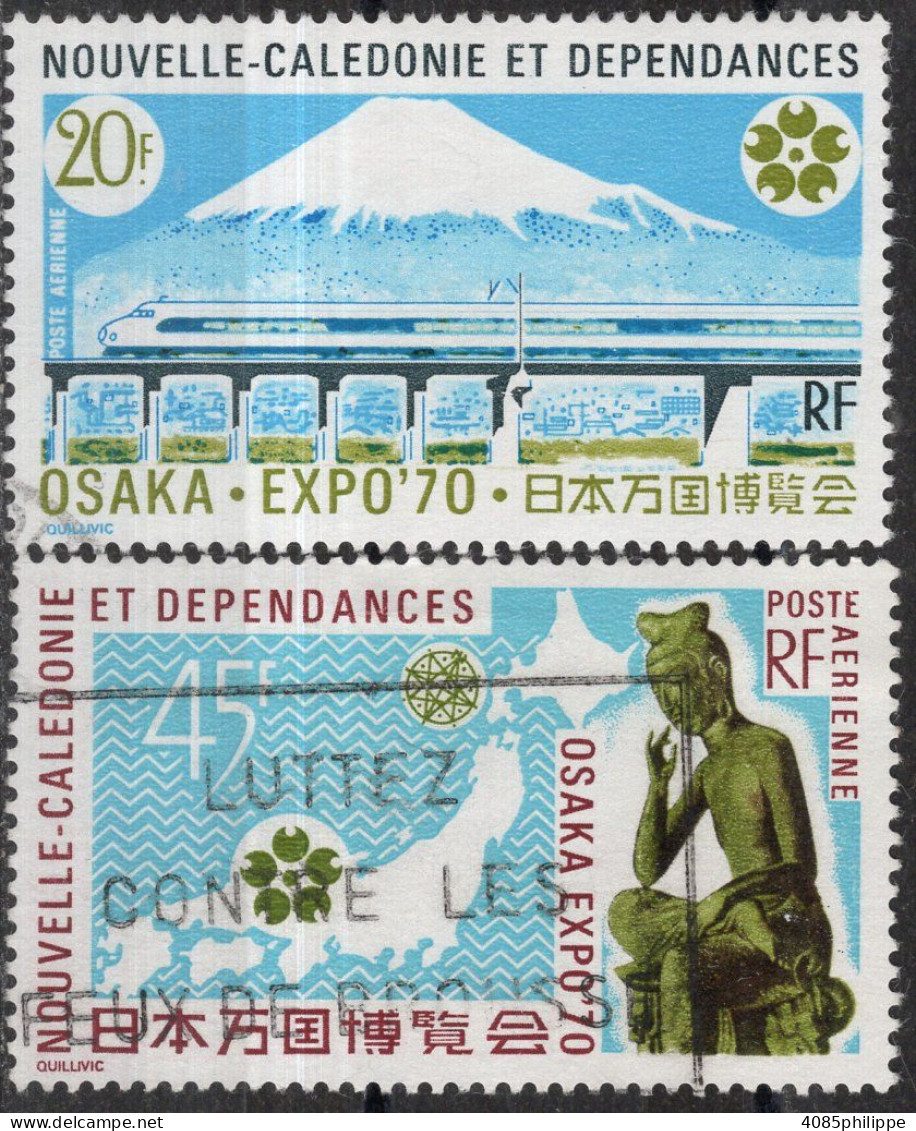 Nvelle CALEDONIE Timbres-Poste Aérienne N°117 & 118 Oblitérés TB Cote : 6€50 - Oblitérés