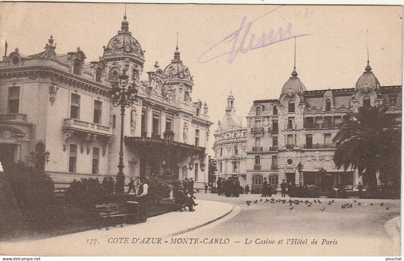MO 14 - MONTE CARLO - LE CASINO ET L' HOTEL DE PARIS - 2 SCANS - Hotels