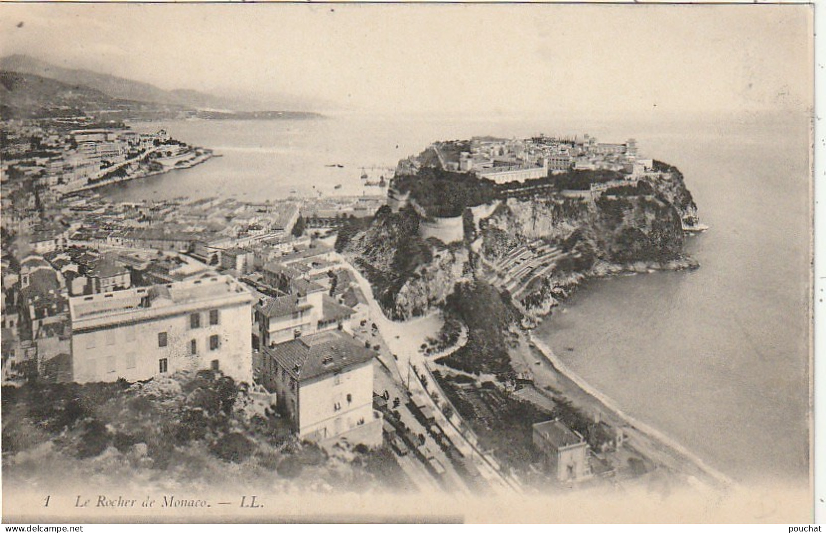 MO 14 - LE ROCHER DE MONACO - VUE PANORAMIQUE - 2 SCANS - Autres & Non Classés