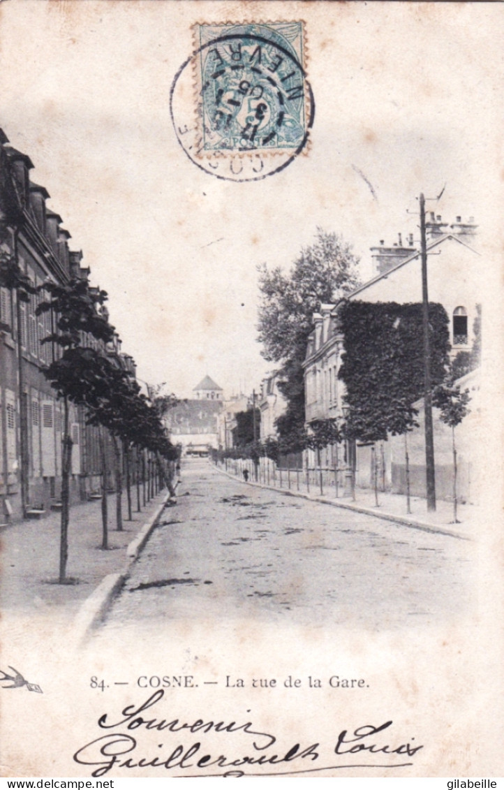 58 - Nievre - COSNE - La Rue De La Gare - Cosne Cours Sur Loire