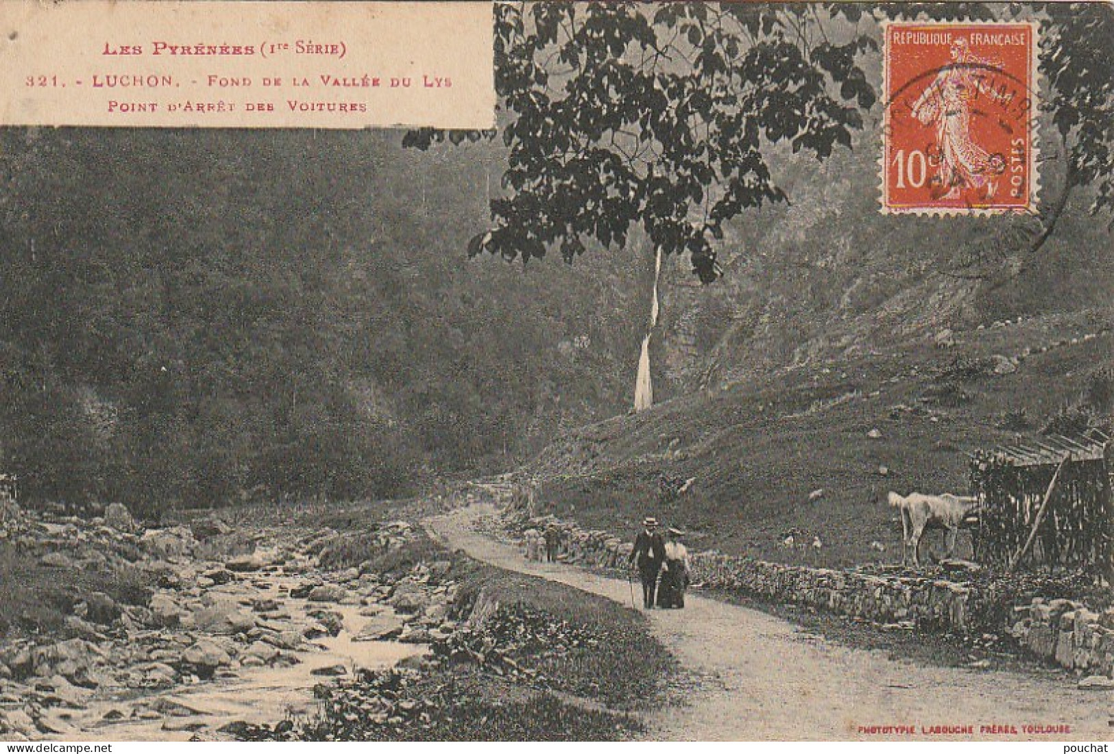 MO 18-(31) LUCHON - FOND DE LA VALLEE DU LYS - POINT D' ARRET DES VOITURES  - 2 SCANS - Luchon