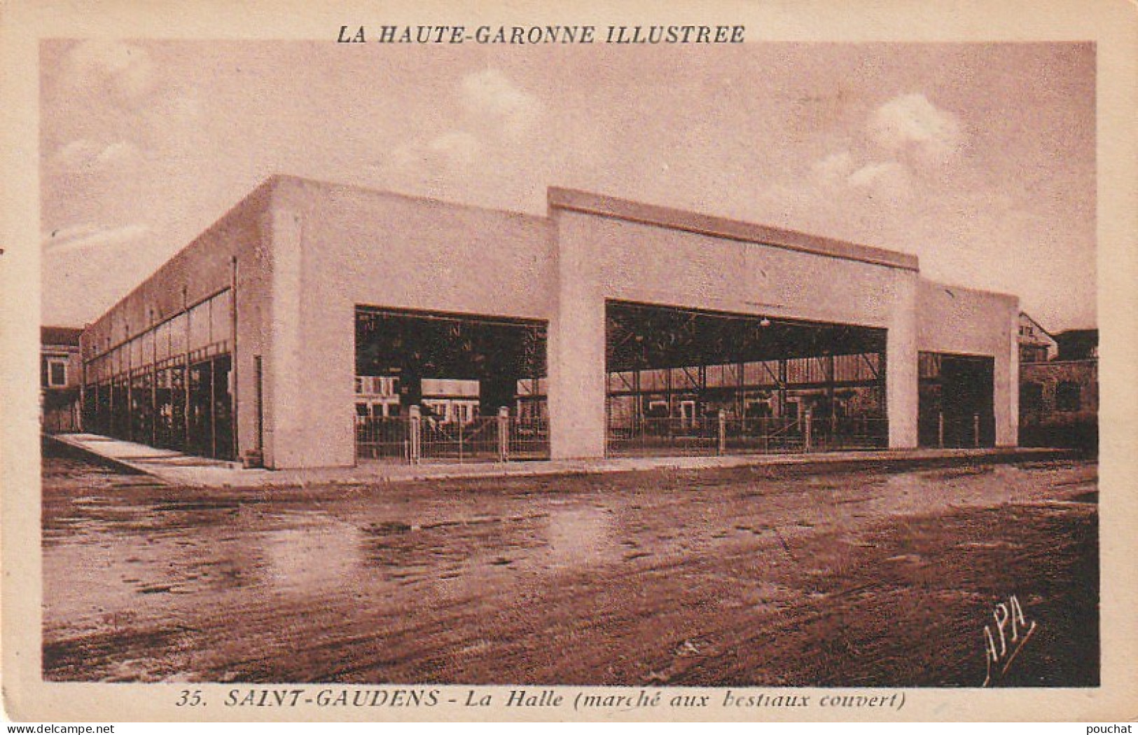 MO 18-(31) SAINT GAUDENS - LA HALLE ( MARCHE AUX BESTIAUX COUVERT ) - 2 SCANS - Saint Gaudens