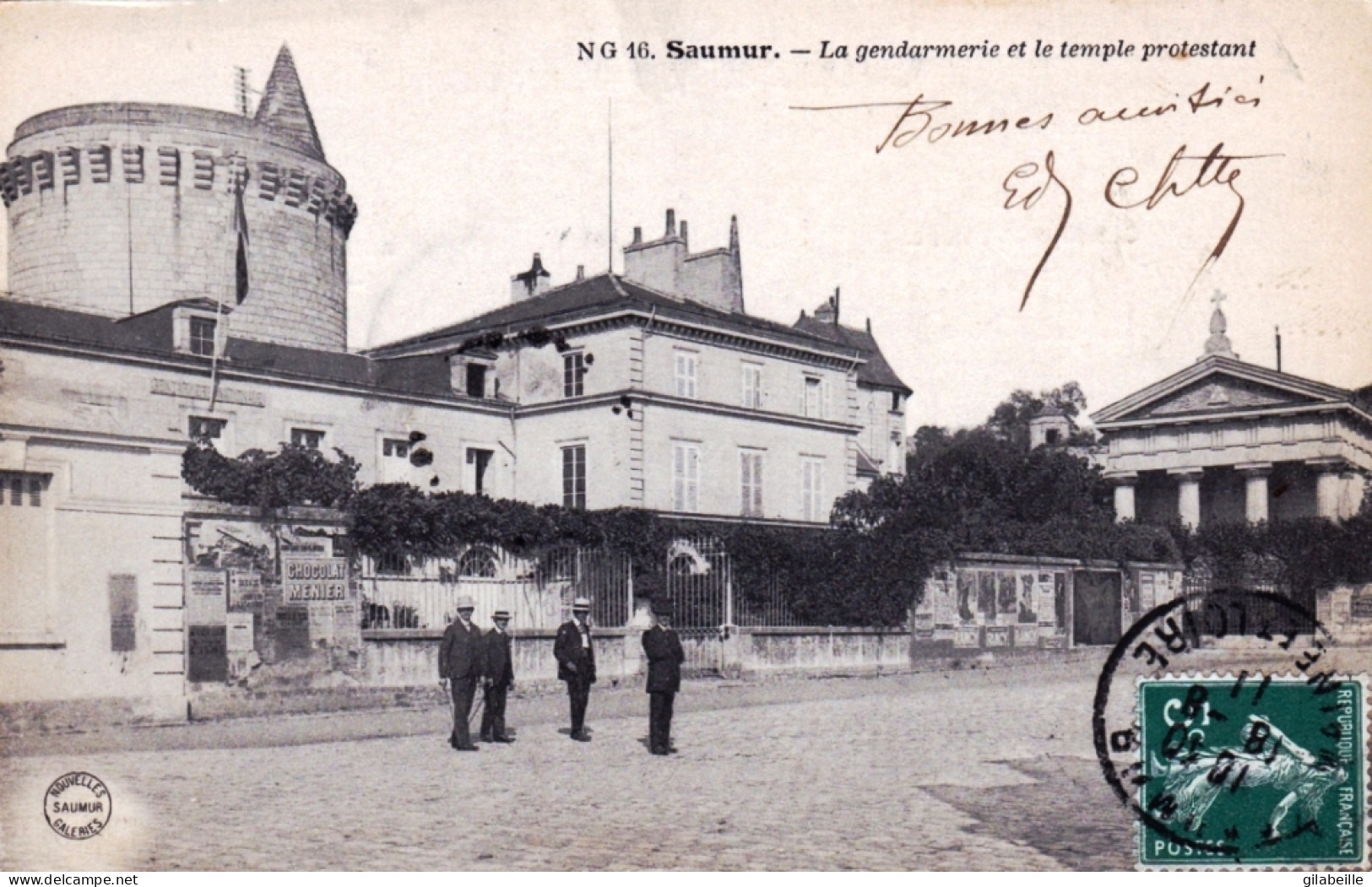 49 - Maine Et Loire - SAUMUR - La Gendarmerie Et Le Temple Protestant - Saumur