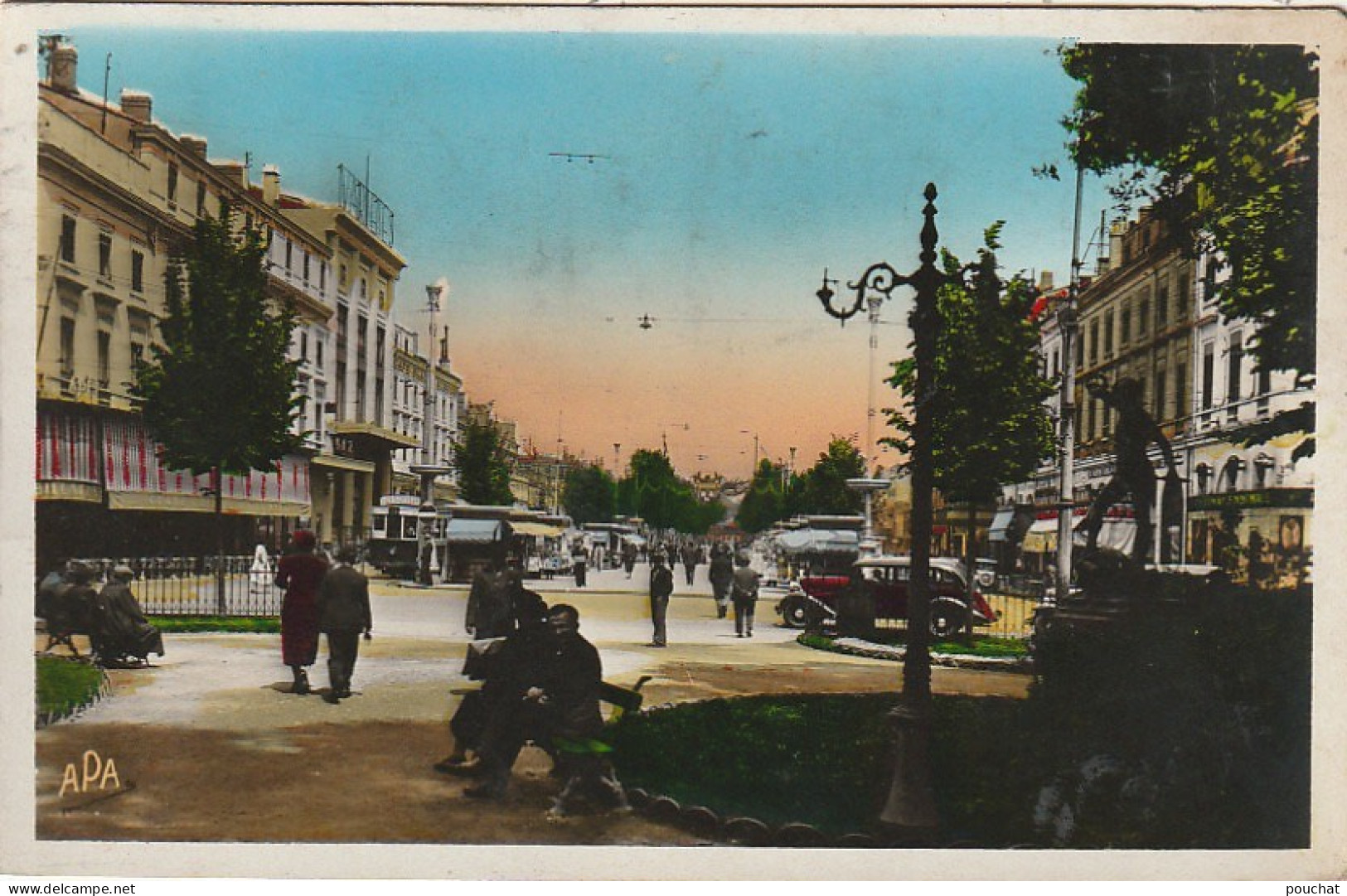 MO 20-(31) TOULOUSE -SQUARE WILSON ET ALLEES JEAN JAURES - ANIMATION - CARTE COULEURS - 2 SCANS - Toulouse