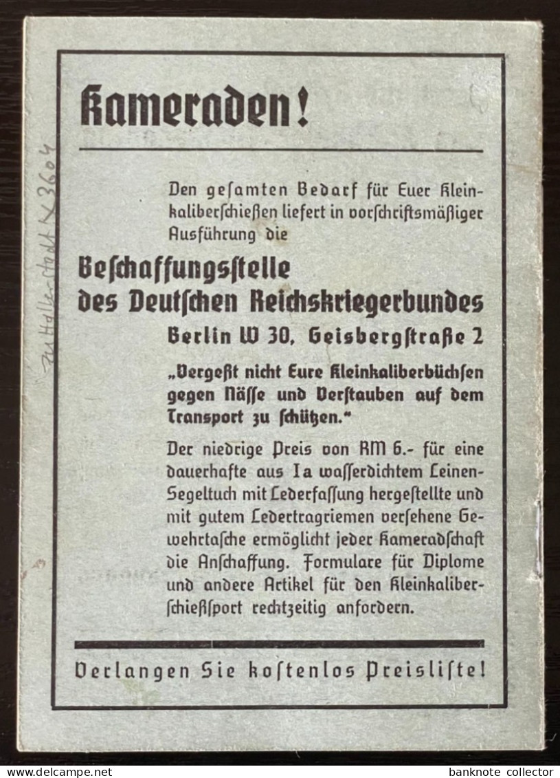 Deutschland, Germany - Deutscher Reichskriegerbund - Kameradschaft Harsleben - 1936 - 1939-45