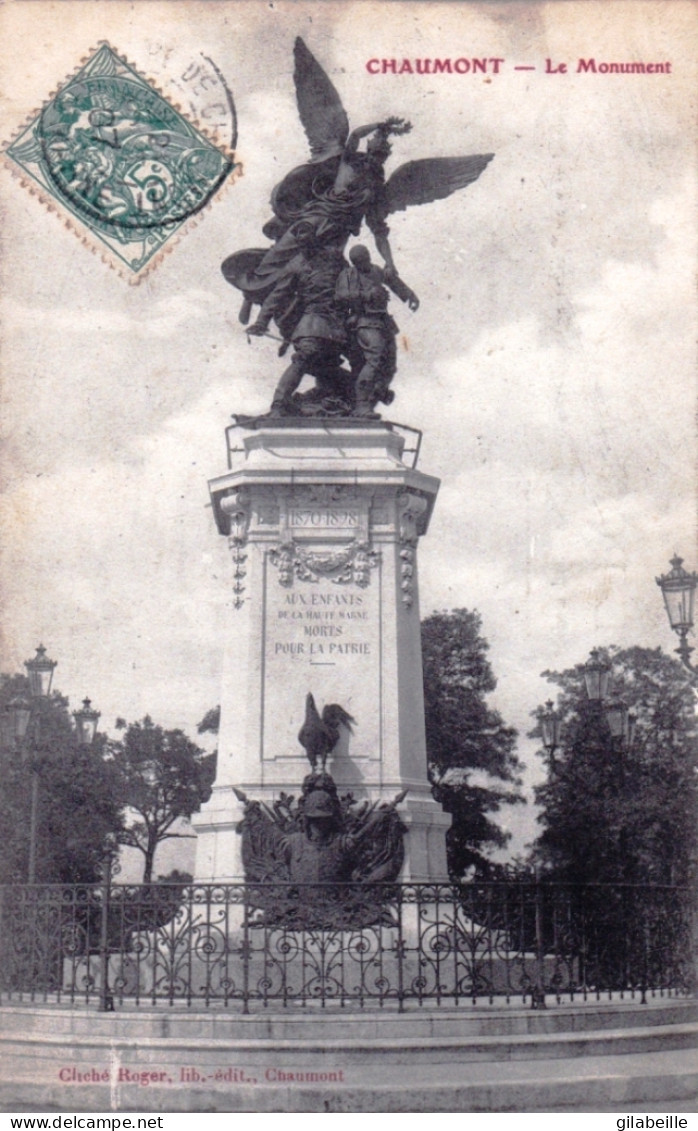 52 - Haute Marne - CHAUMONT  - Monument Aux Morts - Chaumont