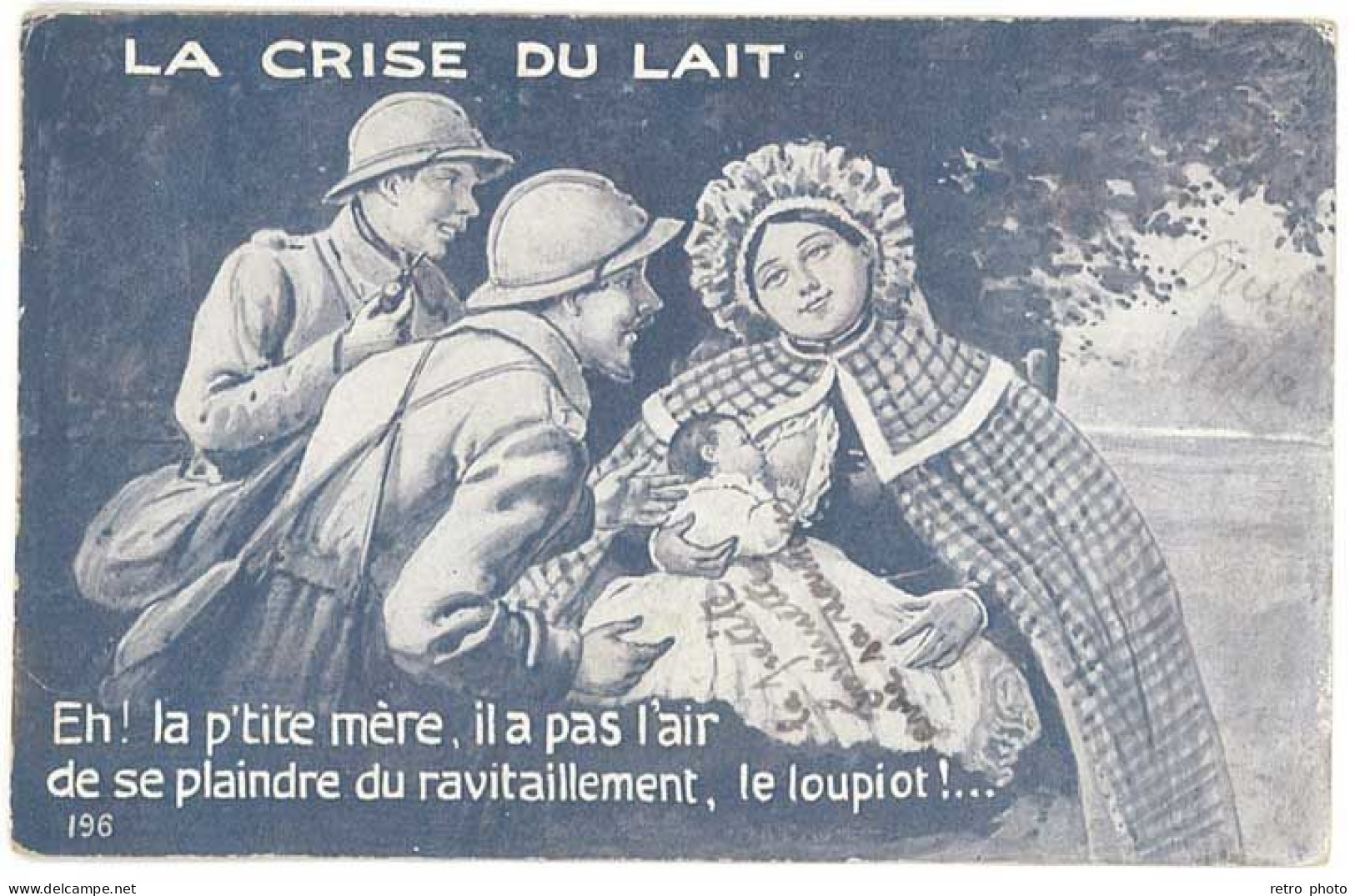 Cpa " La Crise Du Lait ", Eh ! La P'tite Mère, Il A Pas L'air De Se Plaindre ... ( Femme Donnant Le Sein )(SA) - Salud