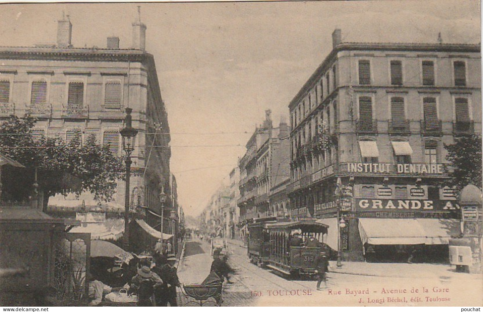 MO 21- (31) TOULOUSE - RUE BAYARD - AVENUE DE LA GARE - TRAMWAY - ANIMATION- 2 SCANS - Toulouse