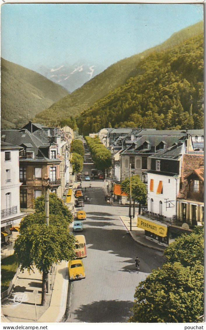 MO 21- (31) LUCHON - LES ALLEES D' ETIGNY - AUTOMOBILES  - CARTE COULEURS - 2 SCANS - Luchon