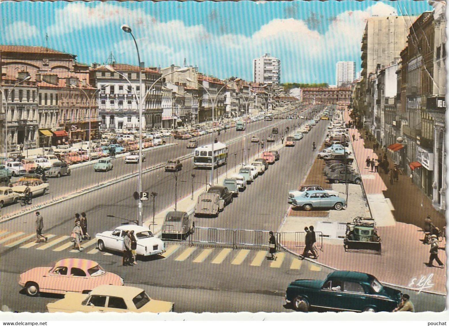 MO 21- (31) TOULOUSE - LES NOUVELLES ALLEES JEAN JAURES - CARTE COULEURS  - 2 SCANS - Toulouse