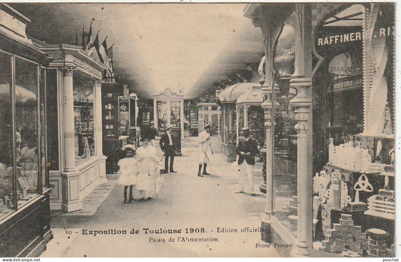 MO 22-(31) TOULOUSE - EXPOSITION 1908 - PALAIS DE L' ALIMENTATION  - 2 SCANS  - Toulouse