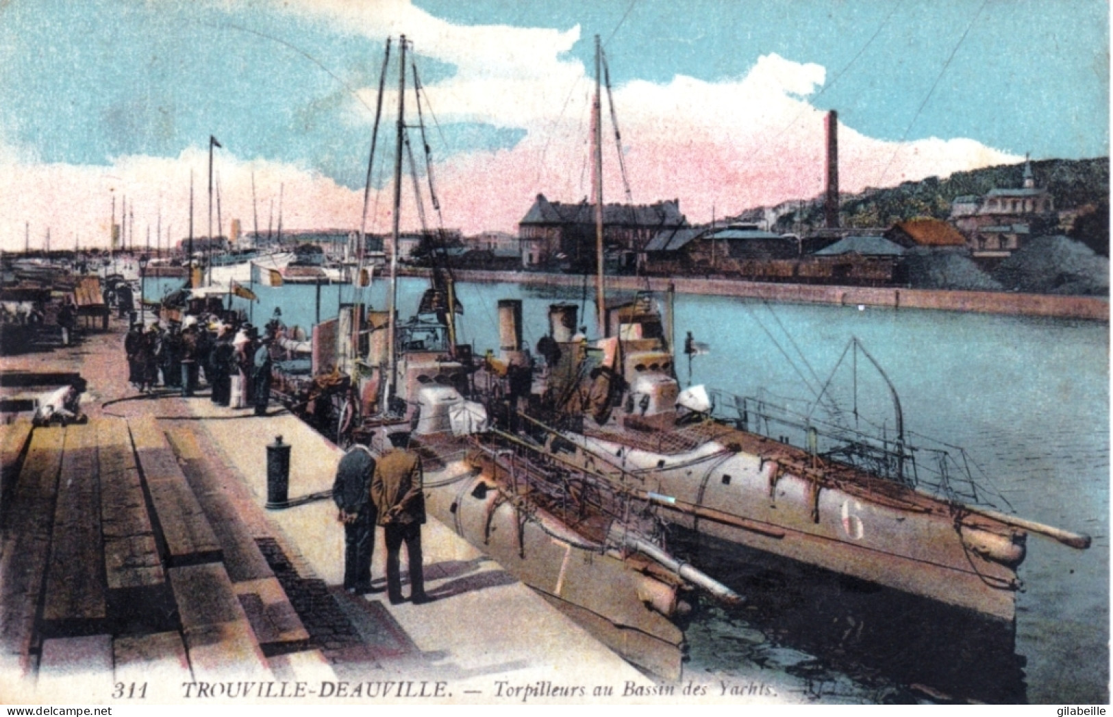 14 - TROUVILLE - DEAUVILLE - Torpilleurs Au Bassin Des Yachts - Trouville