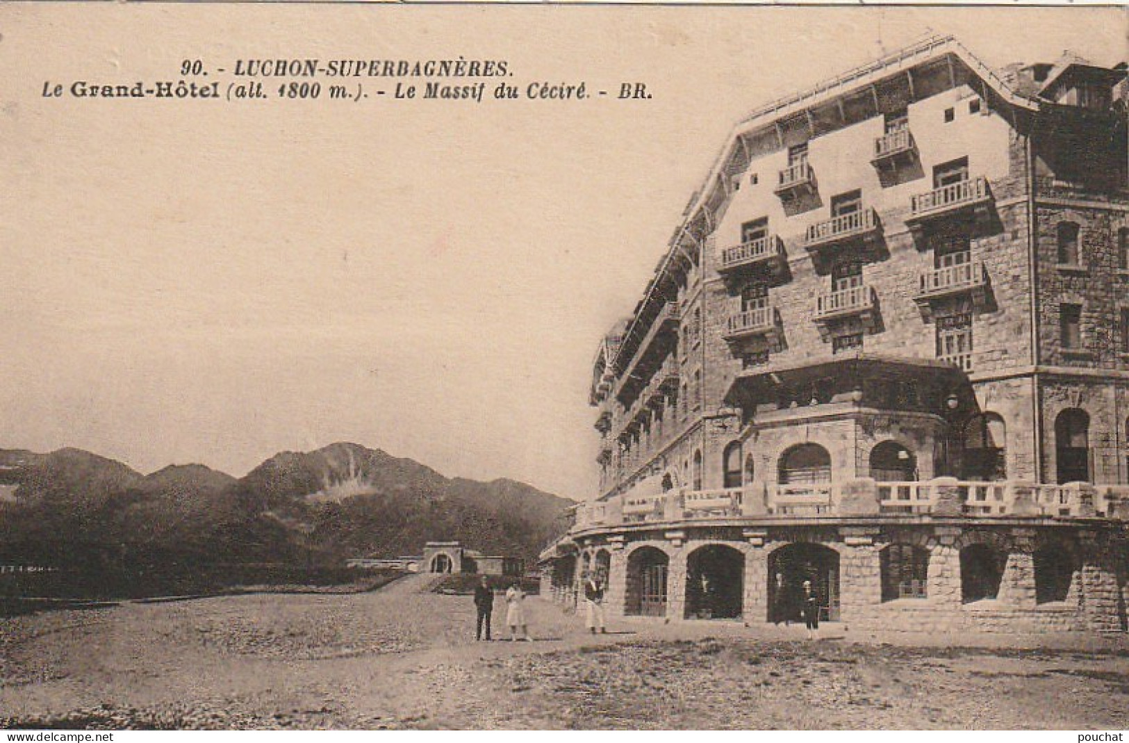 MO 22-(31) LUCHON SUPERBAGNERES - LE GRAND HOTEL - LE MASSIF DU CECIRE - 2 SCANS  - Superbagneres