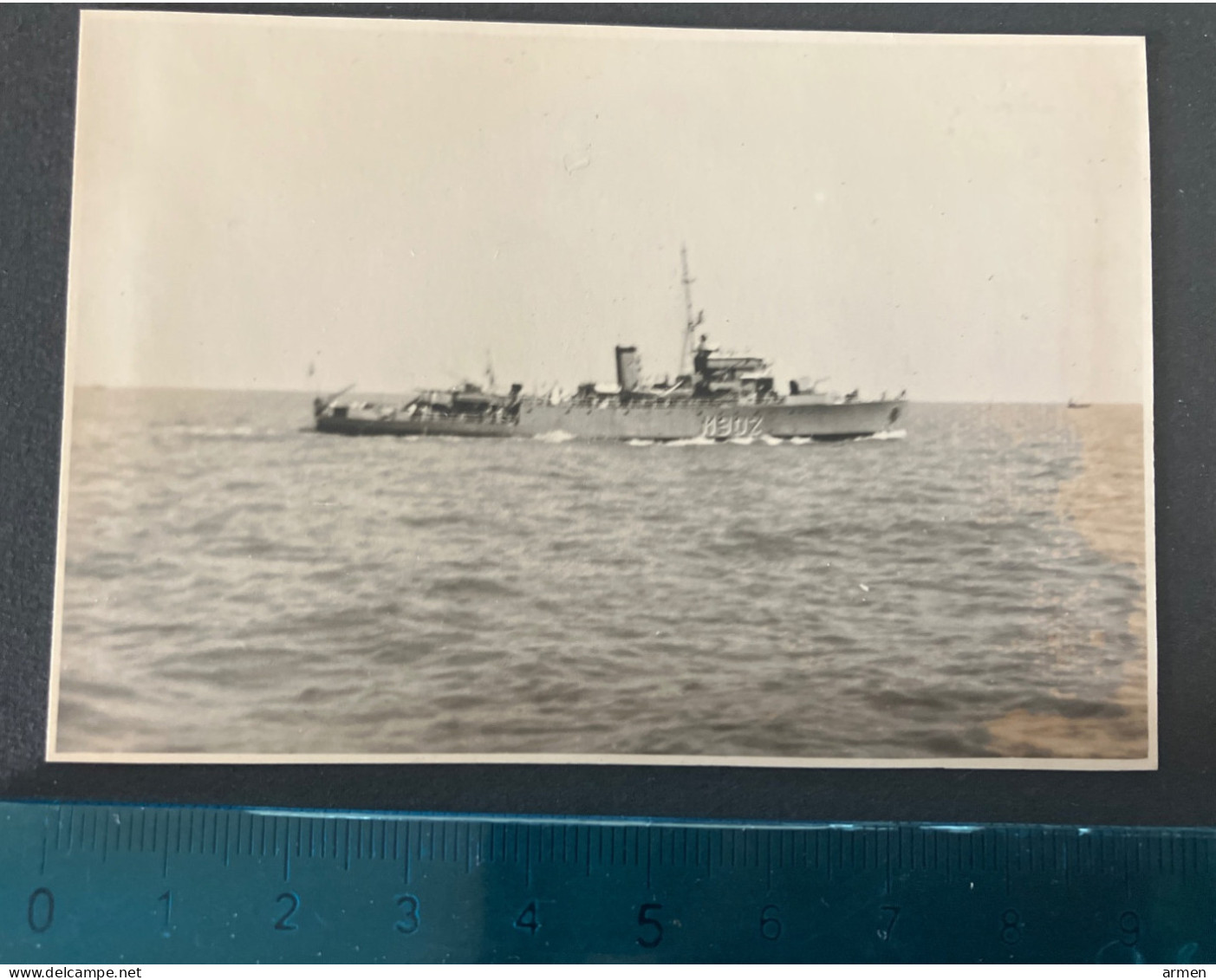 3 Réal Photos Bateau De Pêche Chalutier - Navire De Guerre  Croiseur  Belgique Zeebruges - Places