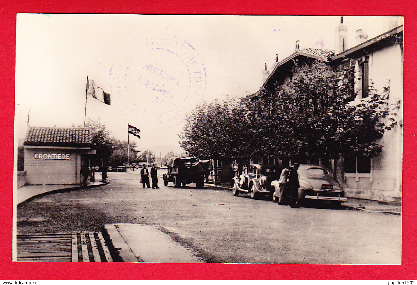 F-64-Hendaye-35P84 La Frontière Franco-Espagnole, Pont International, Voir Les Vieilles Voitures, Type Photo, BE - Hendaye