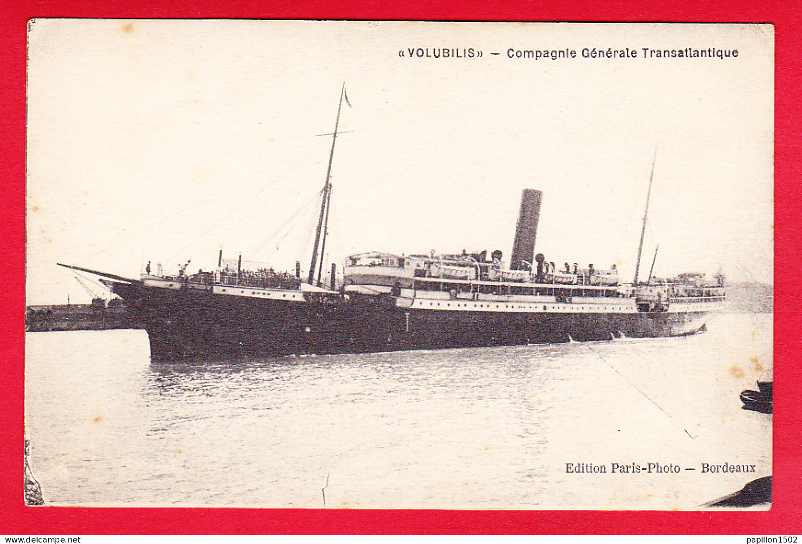 Bateaux-165P84  Le VOLUBILIS, De La Compagnie Générale Transatlantique, Cpa BE - Passagiersschepen