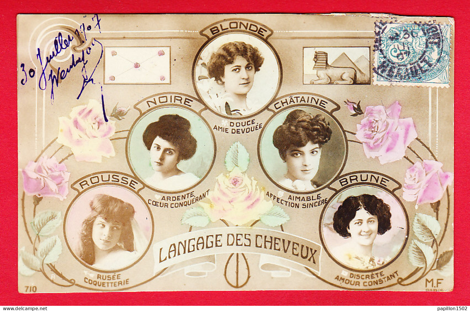 Fant-504P84  Le Langage Des Cheveux, Jeunes Femmes, Cpa  - Frauen